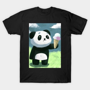 Panda with Ice Cream T-Shirt